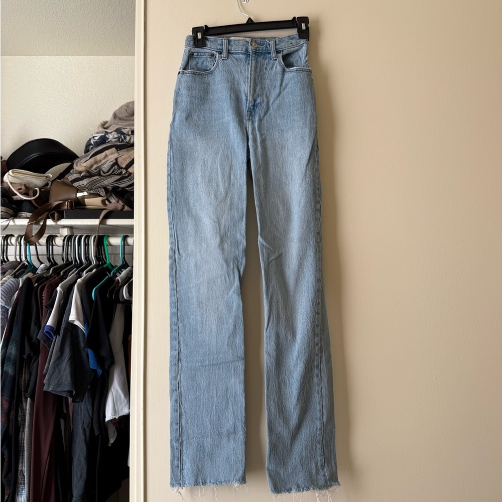 Abercrombie & Fitch Light Blue Straight Leg Jeans